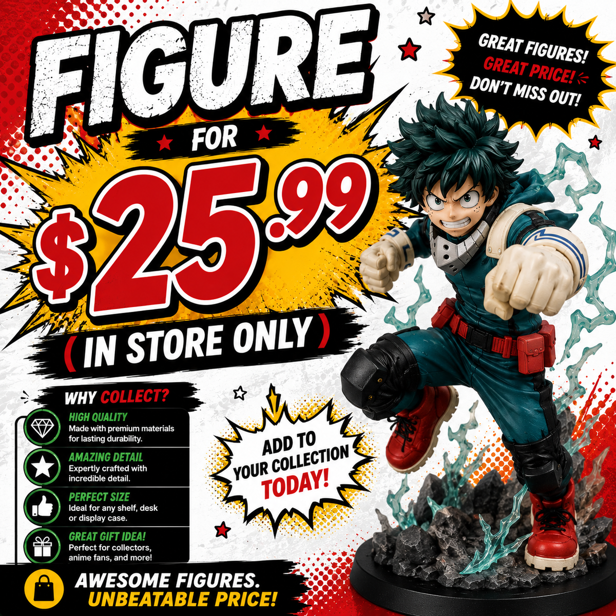 FIGURE FOR $25.99 (IN STORE ONLY)