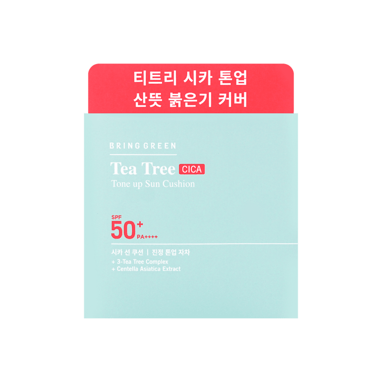Tea Tree Cica Tone Up Sun Cushion SPF50+ PA++++ 15g Brightening