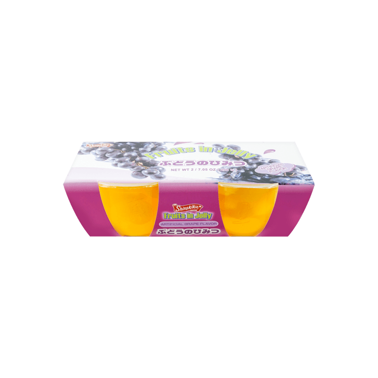 SHIRAKIKU Jelly Cup Grape Flavor 2 Cups 200g