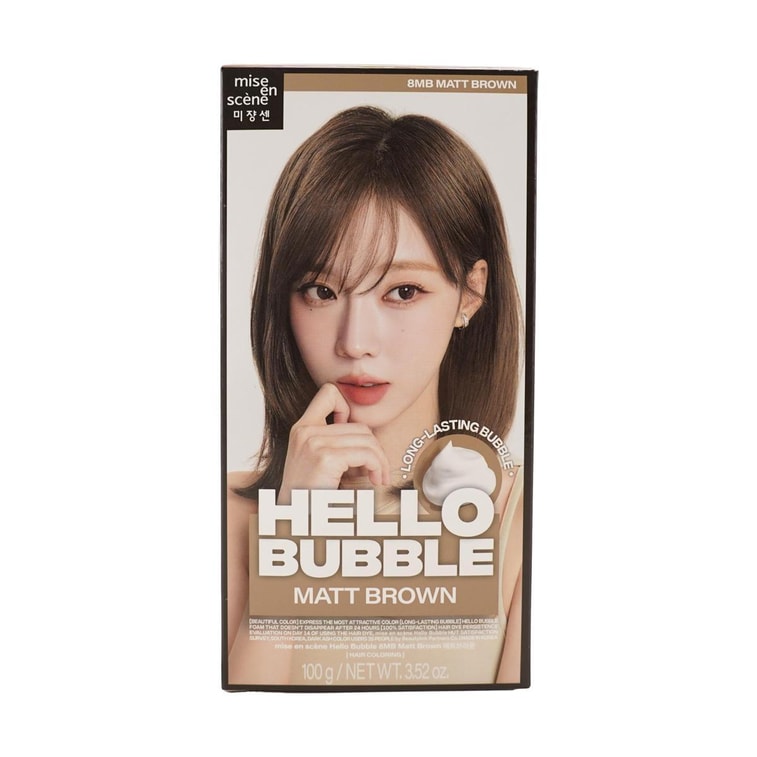 HELLO BUBBLE Foaming Hair Color 8MB M Matte Brown