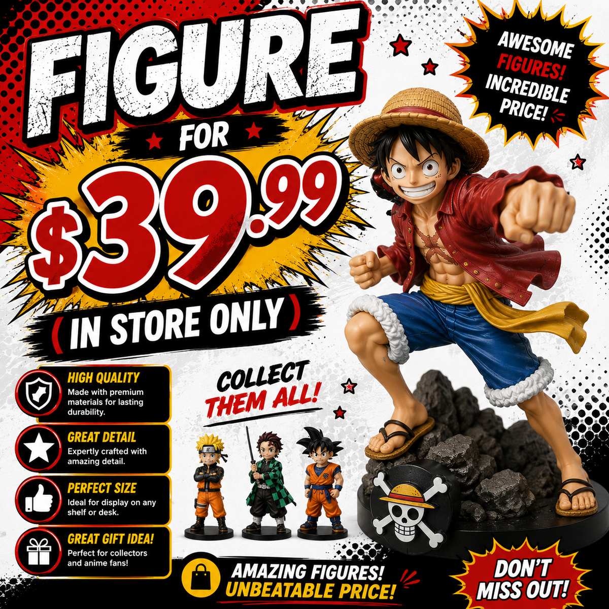 FIGURE FOR $39.99 (IN STORE ONLY)