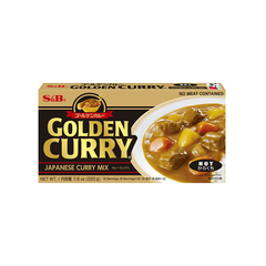 S&B GOLDEN CURRY HOT JAPANESE Curry Block MIX 220g