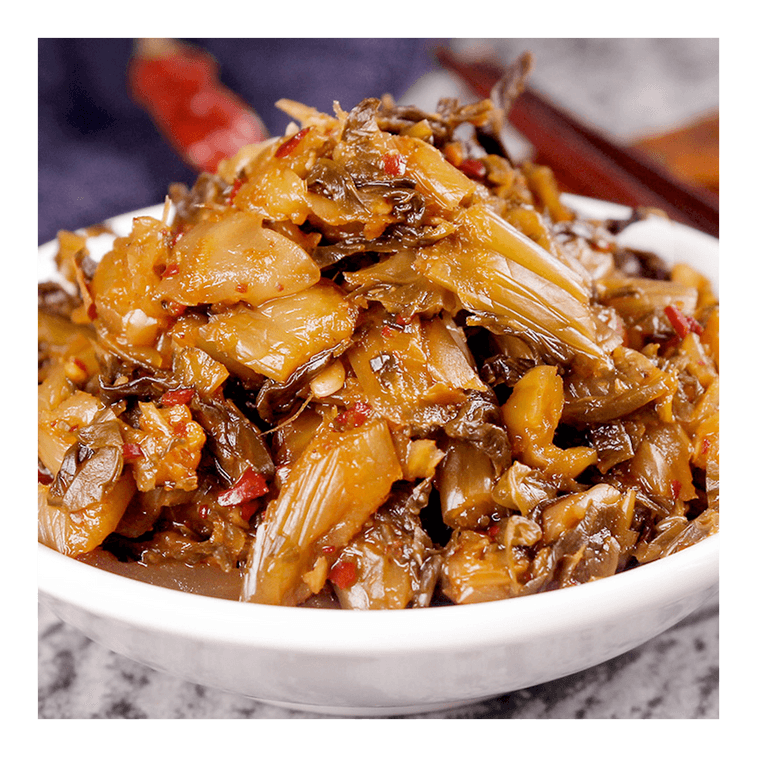 YU QUAN Preserved Mustard Leaf Original 4 Packs