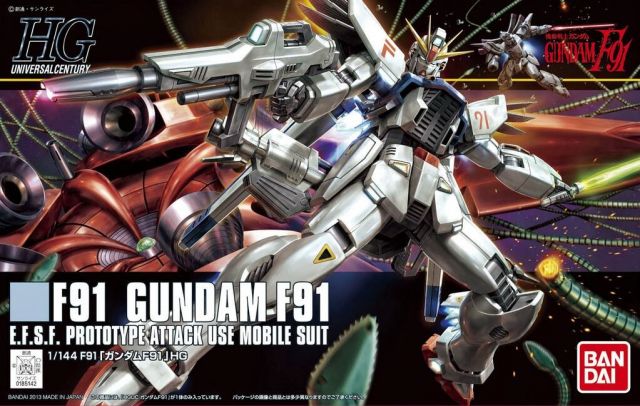 #167 F-91 Gundam F91 "Gundam F91", Bandai HGUC 1/144 (Gundam Model Kit)