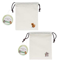 Embroidery drawstring bag australian animals