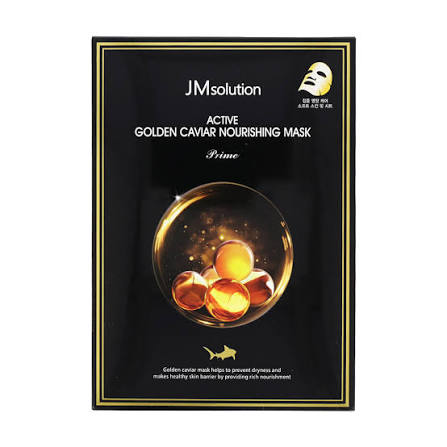 JM SOLUTION ACTIVE GOLDEN CAVIAR NOURISHING MASK Prime 10pcs