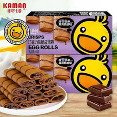 KAMEN CRISPS EGG ROLL CHOCO FLAVOR 100g