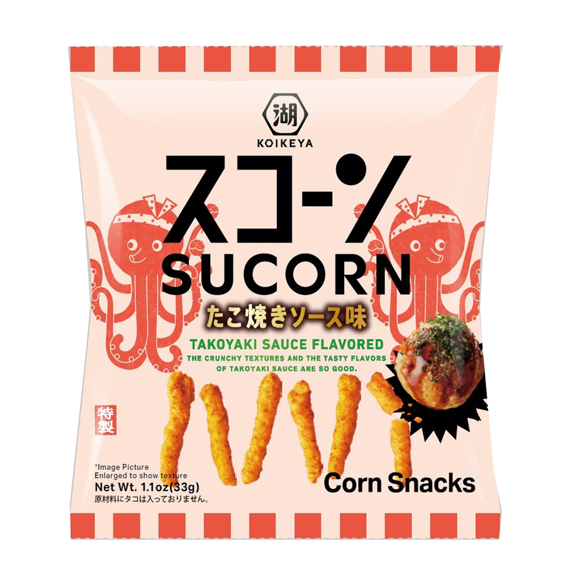 KOIKEYA SUCORN TAKOYAKI SAUCE FLAVORED 1.10 OZ