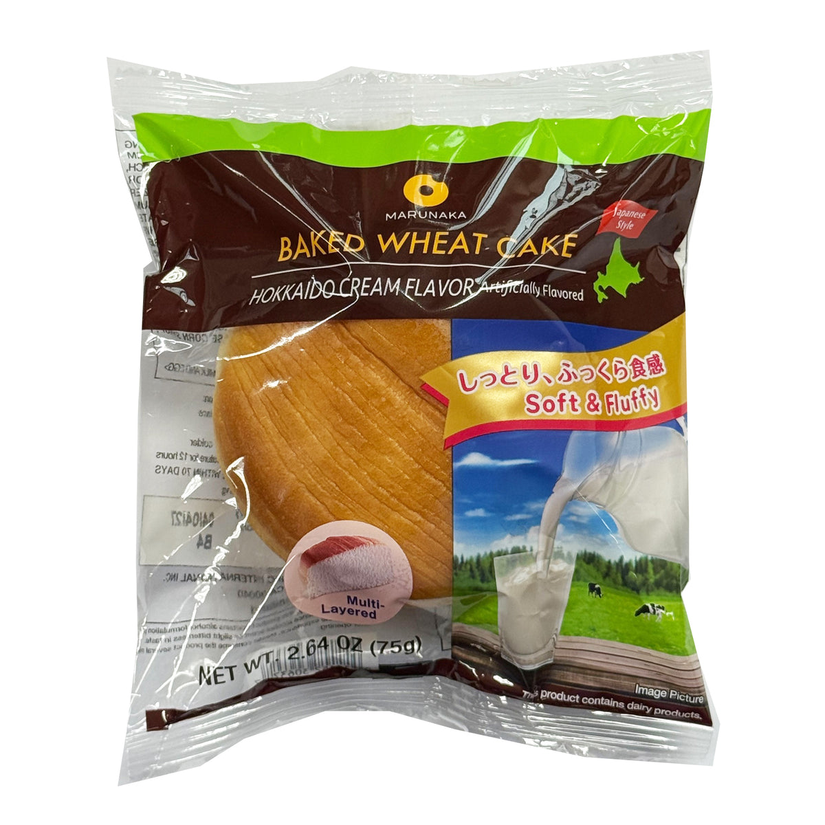 MARUNAKA HOKKAIDO CREAM FLAVOR BUN BAKED WHEAT CAKE 2.64 OZ