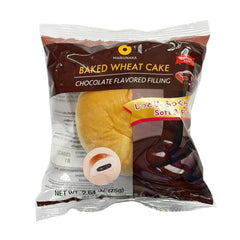 MARUNAKA CHOCOLATE FLAVORED FILLING BUN BAKED WHEAT CAKE 2.64 OZ
