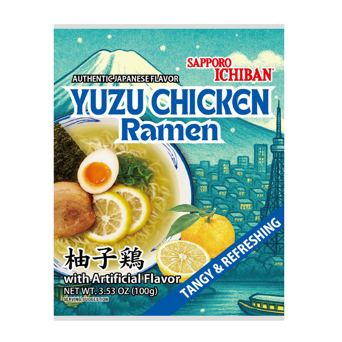 SAPPORO ICHIBAN YUZU CHICKEN RAMEN 3.53 OZ