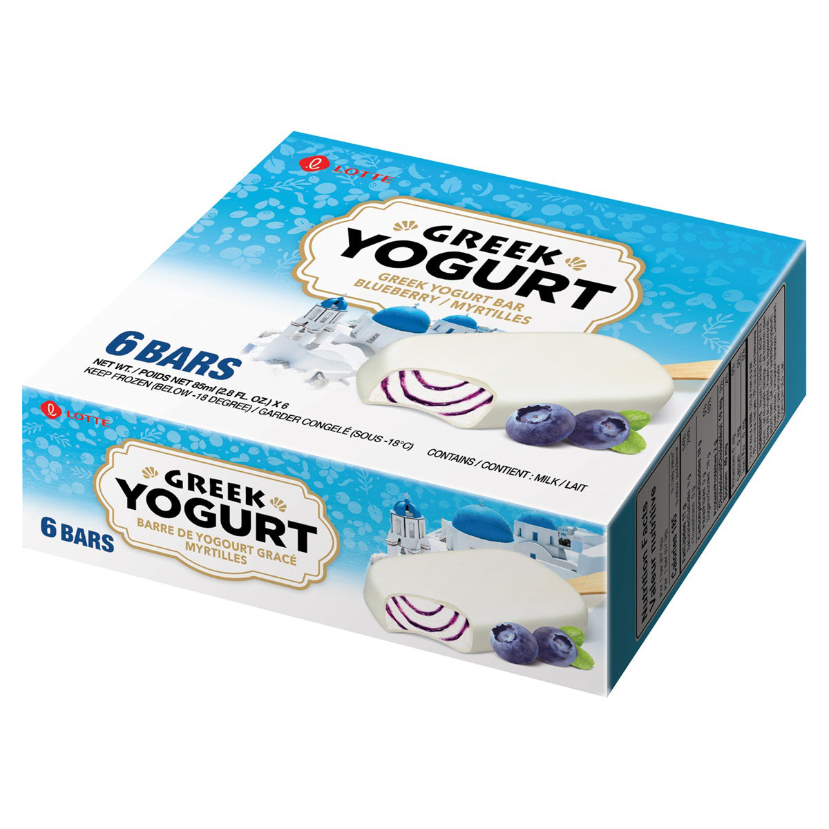 LOTTE GREEK YOGURT BLUEBERRY ICE 6P