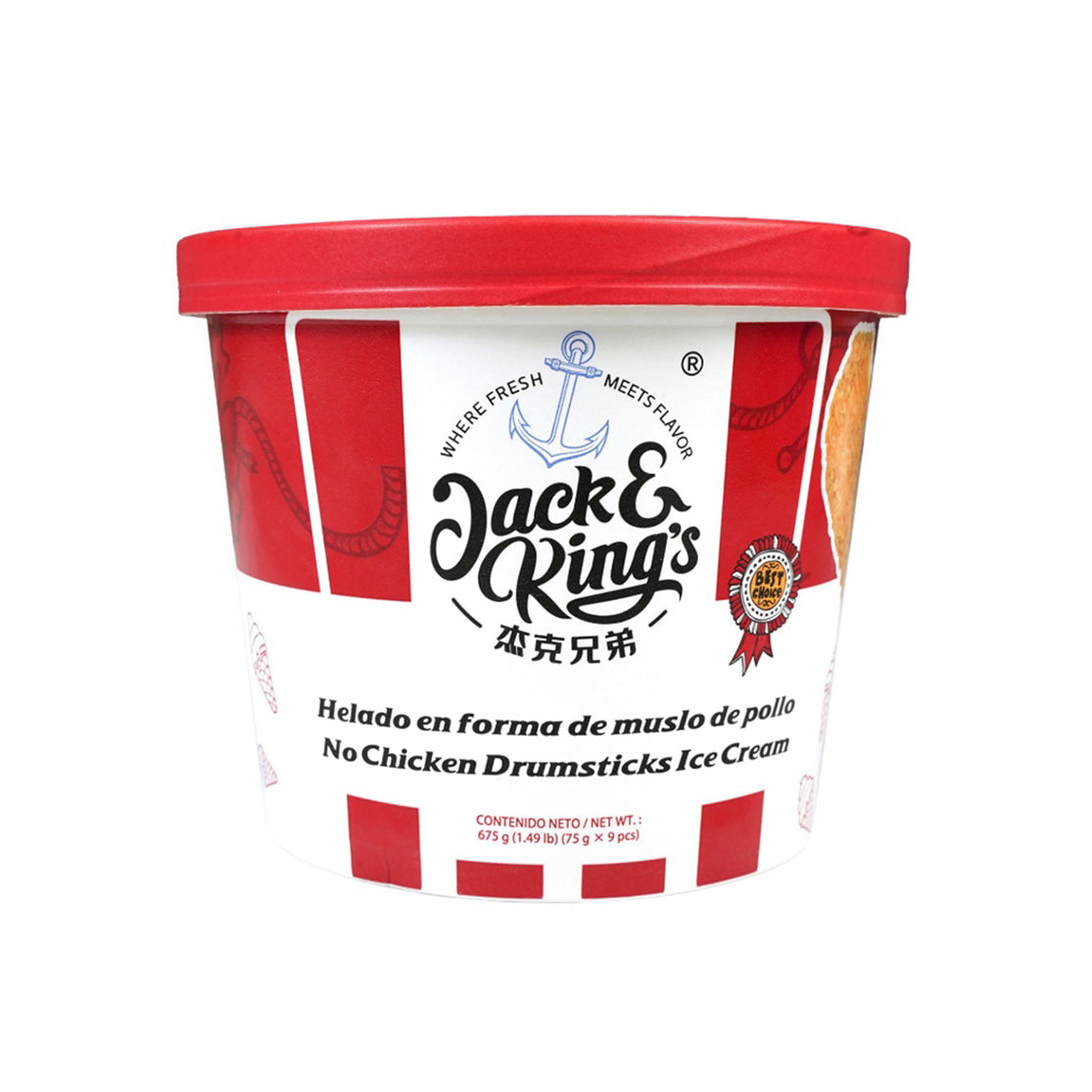 JACK & KING'S NO CHICKEN DRUMSTICKS ICE CREAM 9P