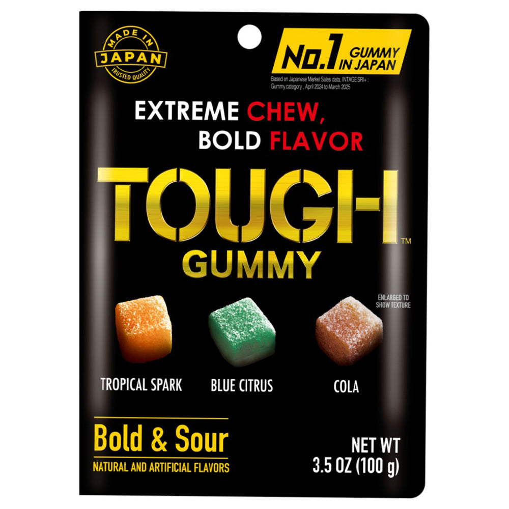 KABAYA TOUGH GUMMY TROPICAL SPARK & BLUE CITRUS & COLA BOLD & SOUR 3.50 OZ