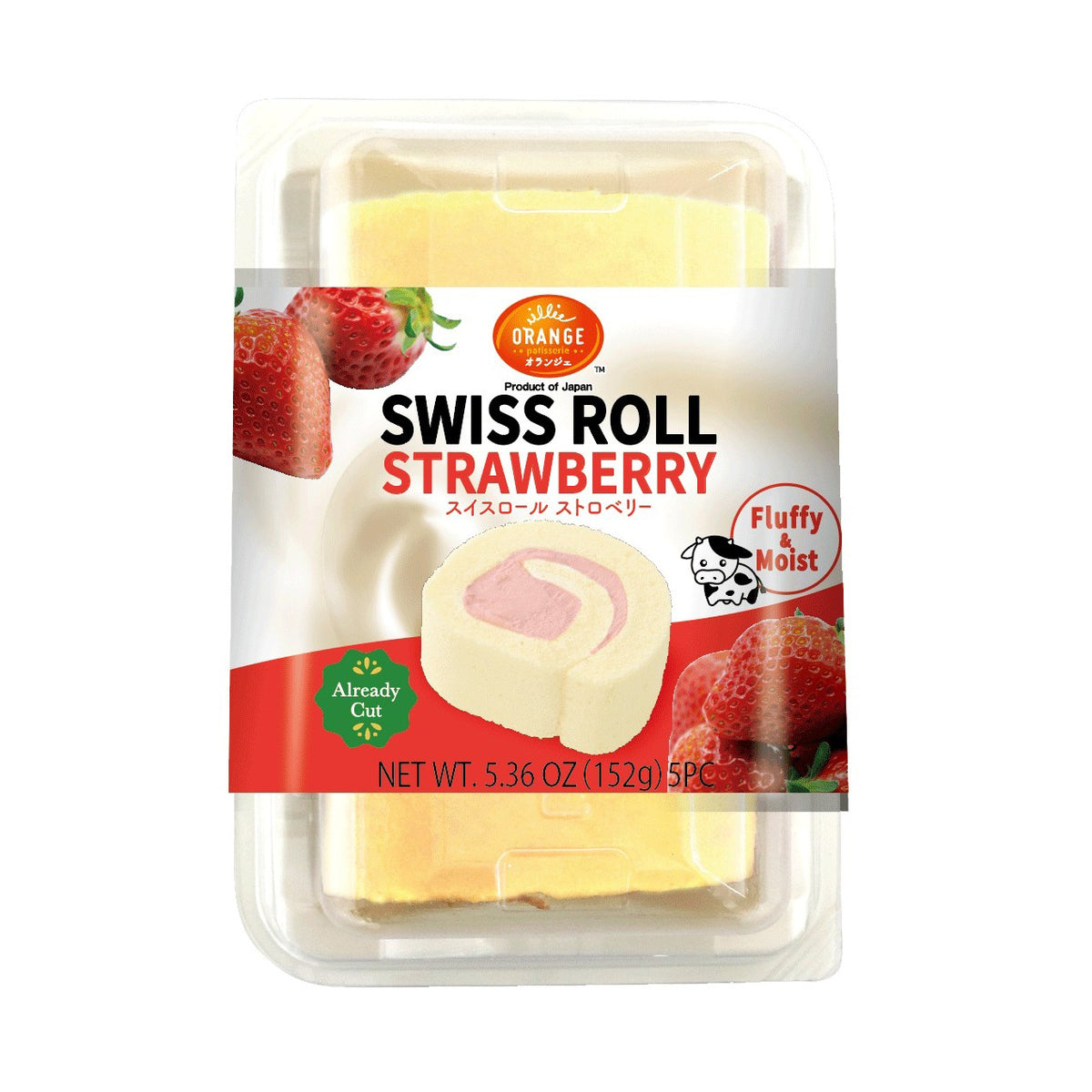 "ORANGE" STRAWBERRY SWISS ROLL 5.36oz