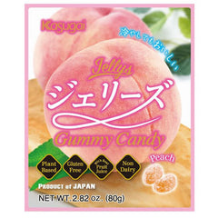 KASUGAI JELLY'S GUMMY CANDY Peach CANDY 80g