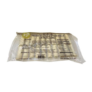 UMINOKO HARUMAKI FROZEN VEGETABLE SPRING ROLL 20 pices
