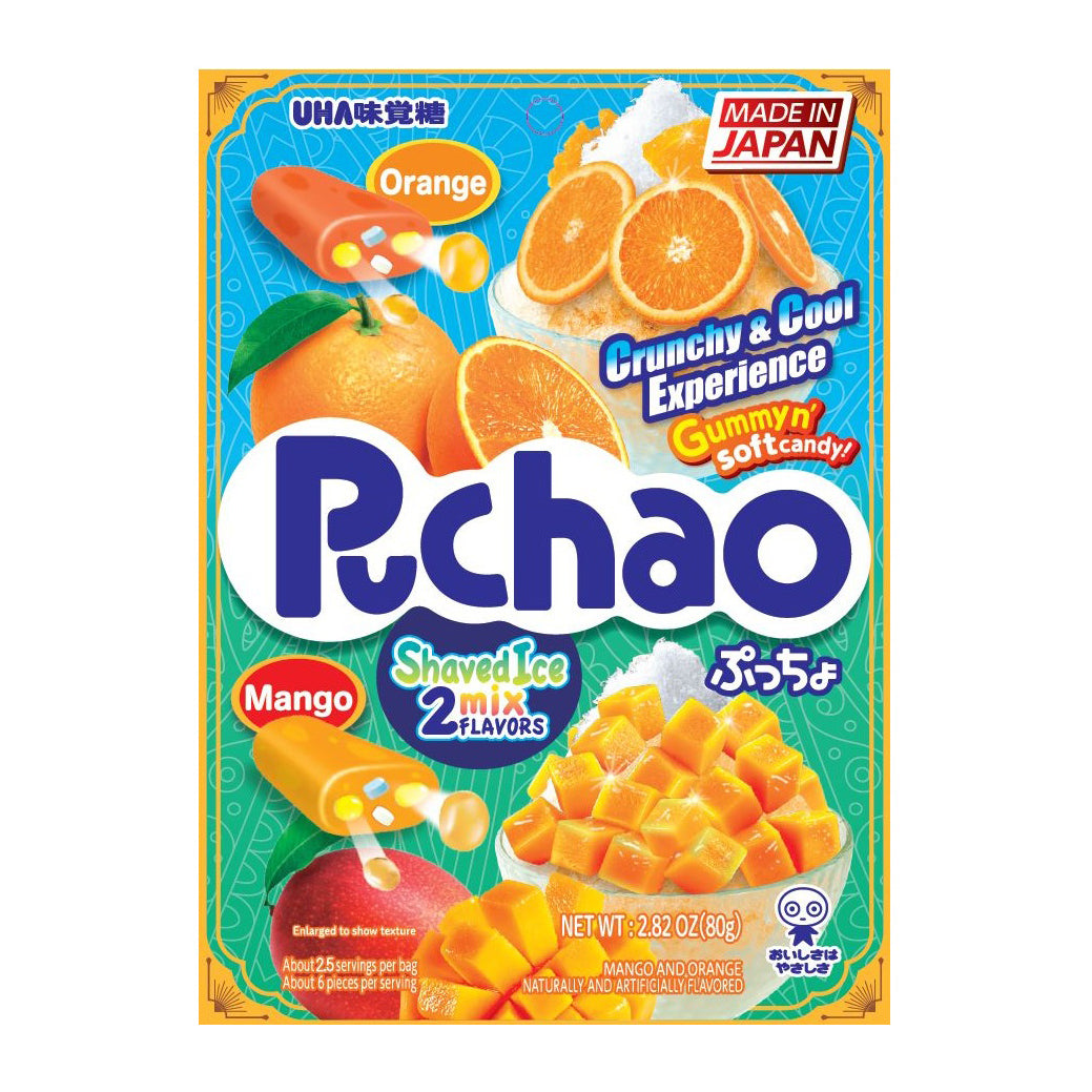 UHA Puchao Mango & Orange Chewy Gummy Candy