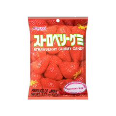 KASUGAI FRUTIA STRAWBERRY GUMMY CANDY  102g