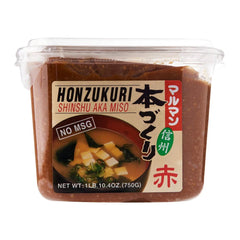 Maruman MSG Free Honzukuri Aka Miso Paste