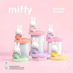 Miffy Pearl Shadow Phone Holder Blind Box Kawaii Colorful Rabbits Model Toy Desktop Stand PVC Figure Collectible Toy Gifts