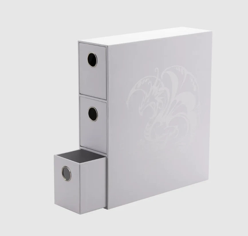 DRAGON SHIELD FORTRESS CARD DRAWERS WHITE