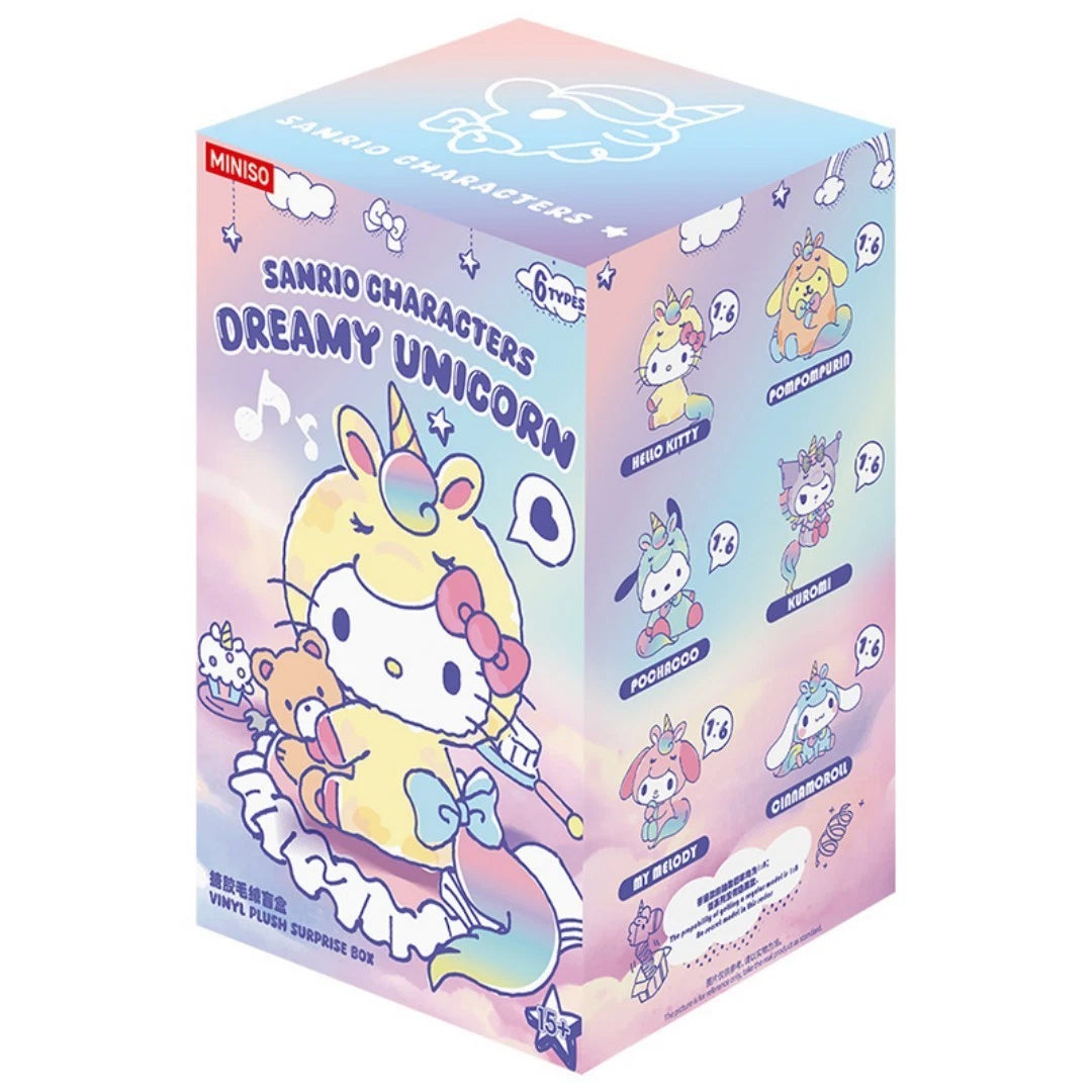 MINISO Sanrio Characters Dreamy Unicorn Series Plush Pedant Confirmed Blind Box