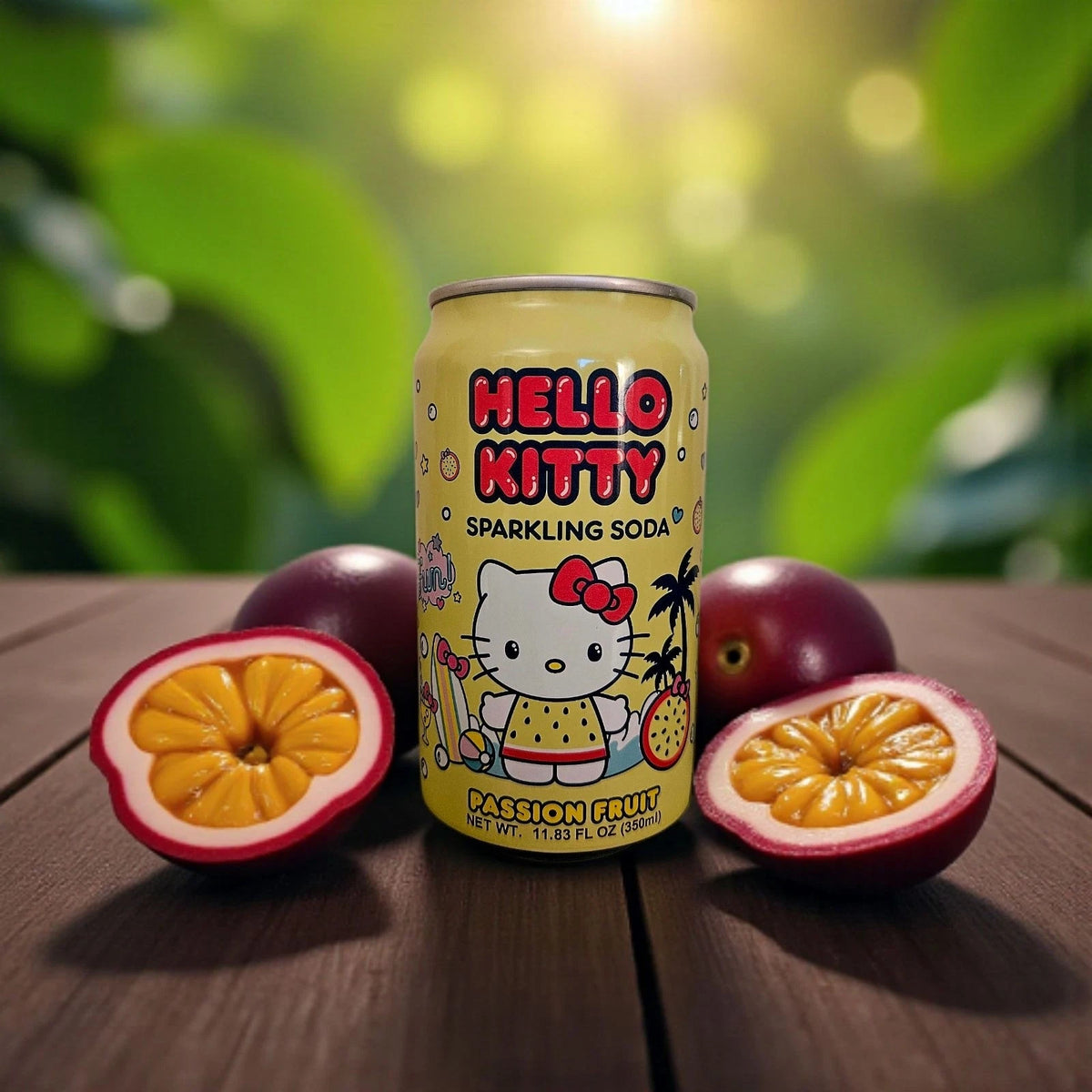Hello Kitty Sparkling Soda Passion Fruit 350ml