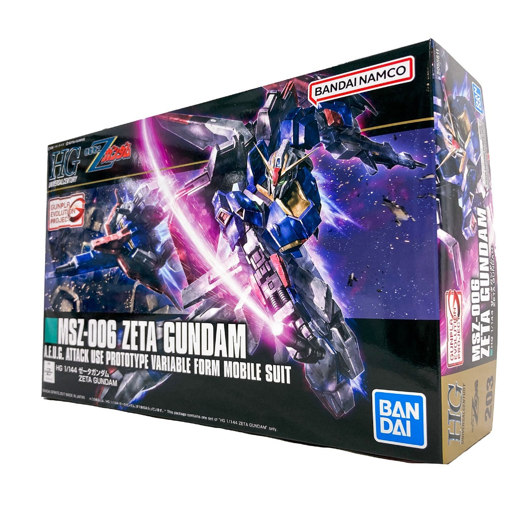 #203 MSZ-006 Zeta Gundam "Z Gundam", Bandai HGUC (Gundam Model Kit)